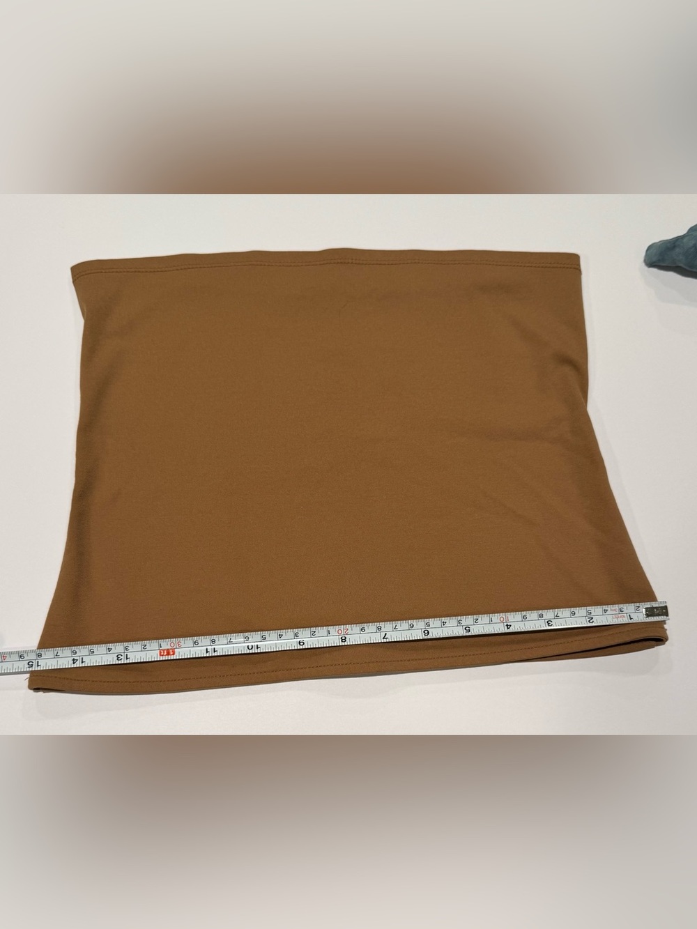 Open Edit Camel Brown Tube Top Size Small Minimalist Strapless Stretch - Picture 7 of 10